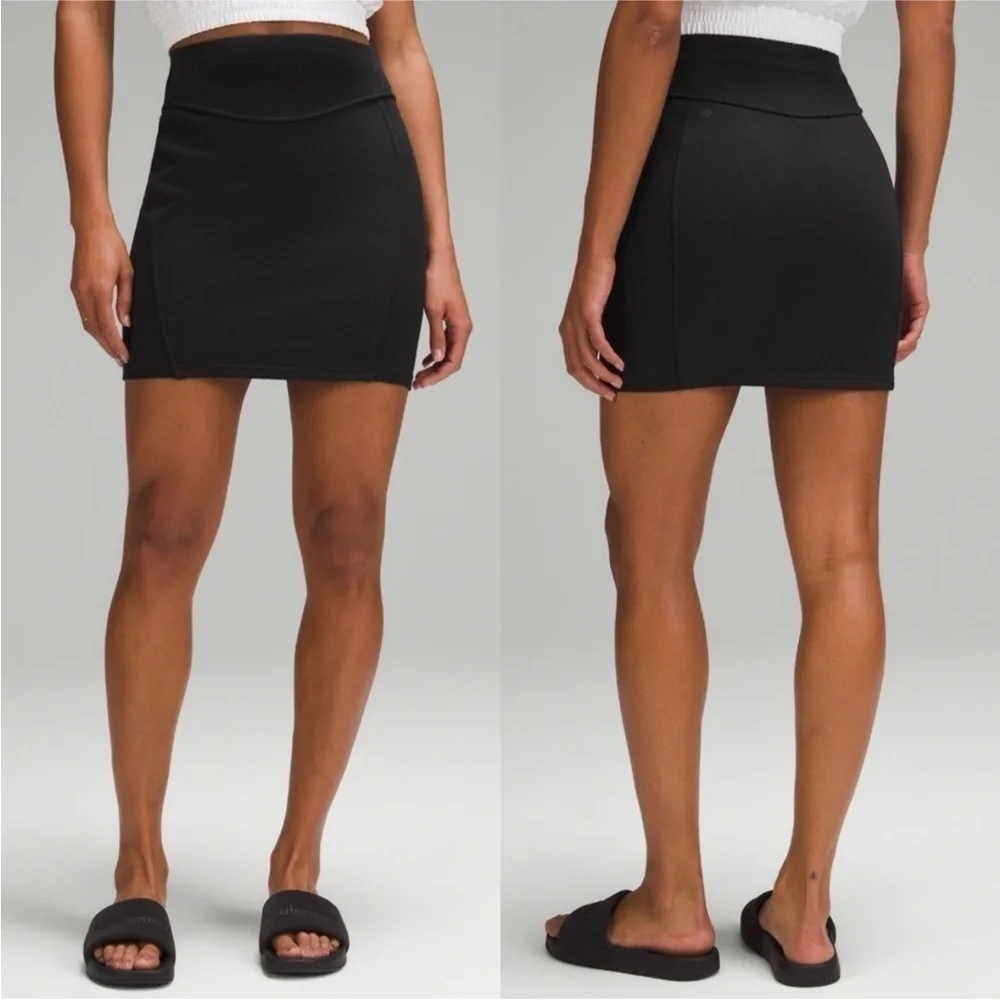 lululemon athletica Black Mini Skirt